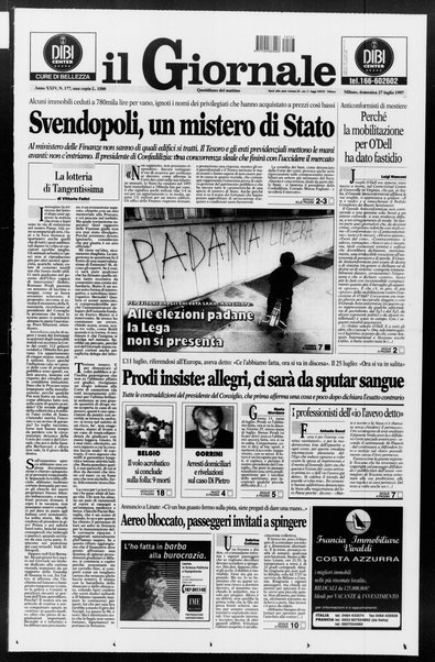 Il giornale : quotidiano del mattino